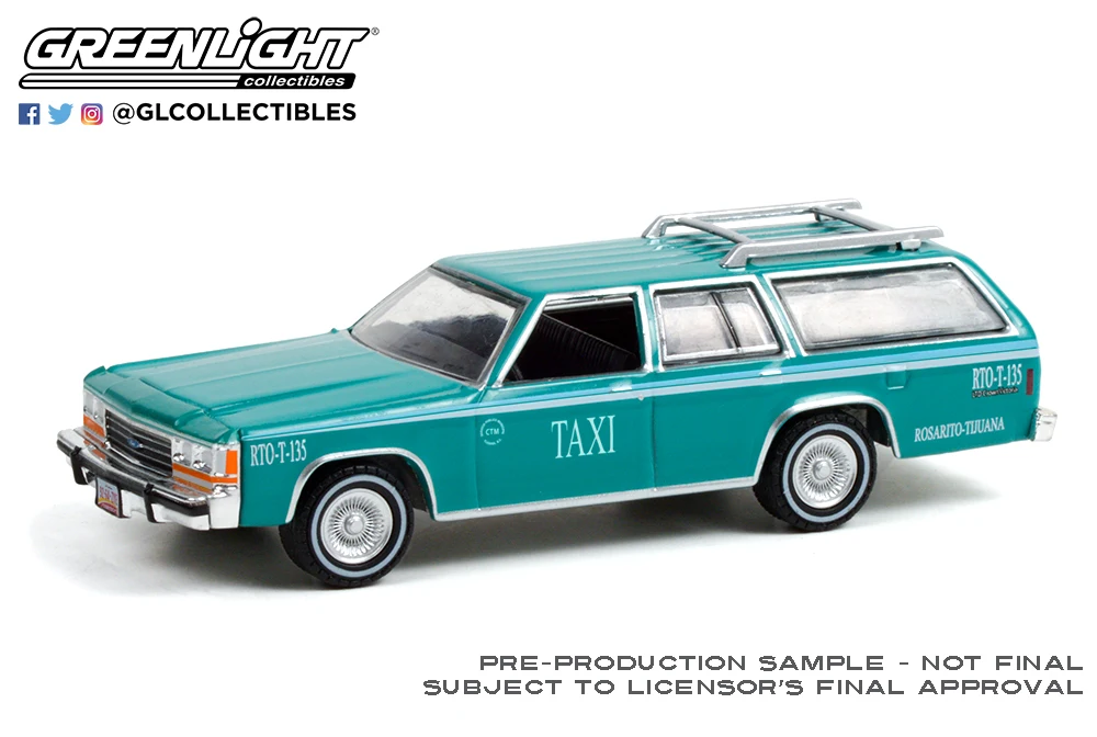 GreenLight 1:64 1991 FORD LTD CROWN VICTORIA WAGON 30225 модель автомобиля из сплава металлические литые