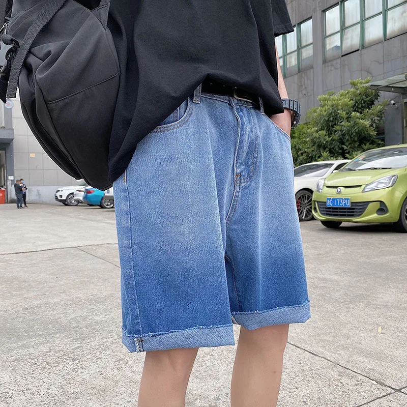 Hot Sales Men Jeans Japan Style Fashion Casual Harajuku Streetwear Shorts Loose Straight Pants Mens Gradient Jeans Dropshipping 
Hot Sales Men Jeans Japan Style Fashion Casual Harajuku Streetwear Shorts Loose Straight Pants Mens Gradient Jeans Dropshipping