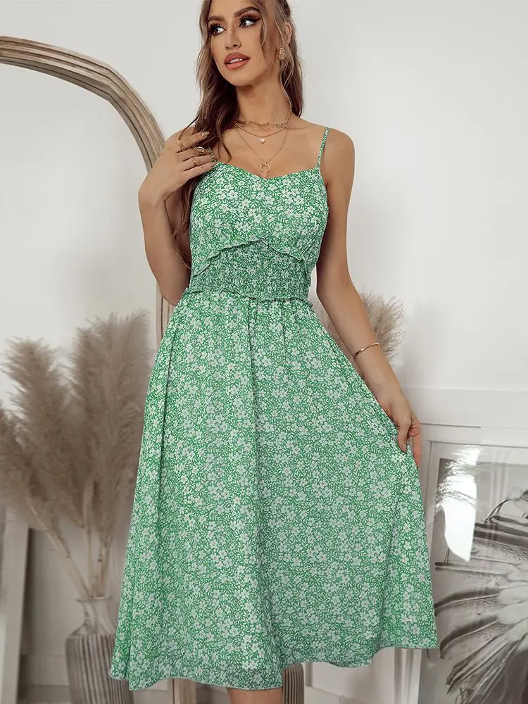 Ladies Vintage Print Summer Dress Women Sexy Backless Midi Casual Ruffles Party Beach Dress Women Sundress Female Robe Vestidos
Ladies Vintage Print Summer Dress Women Sexy Backless Midi Casual Ruffles Party Beach Dress Women Sundress Female Robe Vestidos