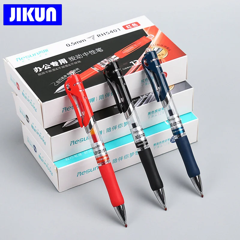 JIKUN 12pcs Retractable Gel Pen 0.5 mm Black Blue Color Writing Tools School Office Supplies Stationery Gel Ink Pens
JIKUN 12pcs Retractable Gel Pen 0.5 mm Black Blue Color Writing Tools School Office Supplies Stationery Gel Ink Pens