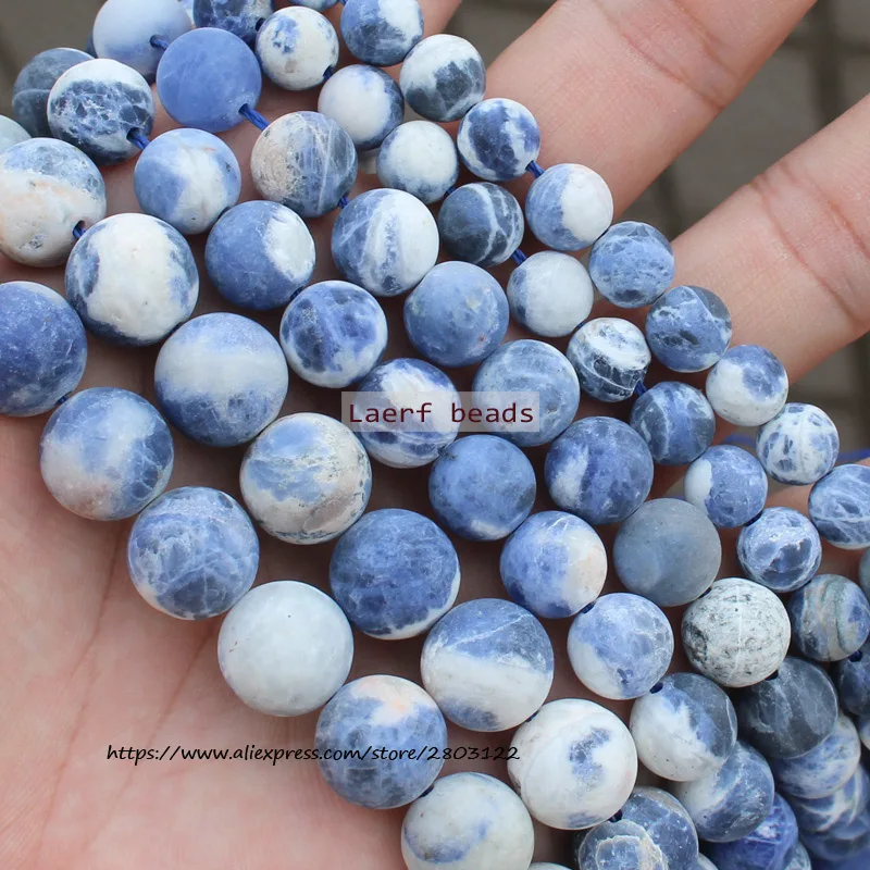 Natural Matte Blue Sodalite Jaspers Stone Beads Natural Loose Beads 15''/ Strand 4-12MM Pick Size For Jewelry Making
Natural Matte Blue Sodalite Jaspers Stone Beads Natural Loose Beads 15''/ Strand 4-12MM Pick Size For Jewelry Making