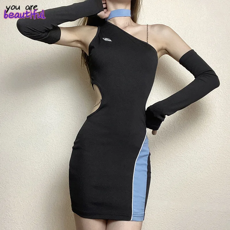 Fashion Casual Slim Mini Bodycon Dress For Women Autumn New Sexy Off Shoulder With Gloves Dresses Street Clubwear Female
Fashion Casual Slim Mini Bodycon Dress For Women Autumn New Sexy Off Shoulder With Gloves Dresses Street Clubwear Female