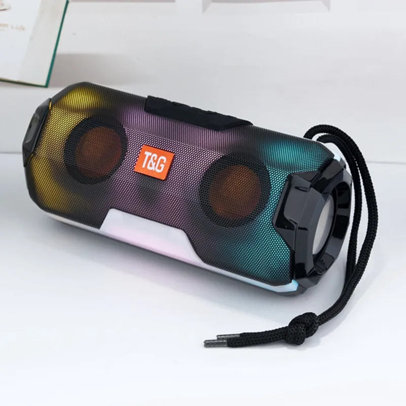 TG-143 Wireless Bluetooth Speaker, Outdoor Portable Colorful Light Subwoofer, Support U Disk/TF Card Playback
TG-143 Wireless Bluetooth Speaker, Outdoor Portable Colorful Light Subwoofer, Support U Disk/TF Card Playback