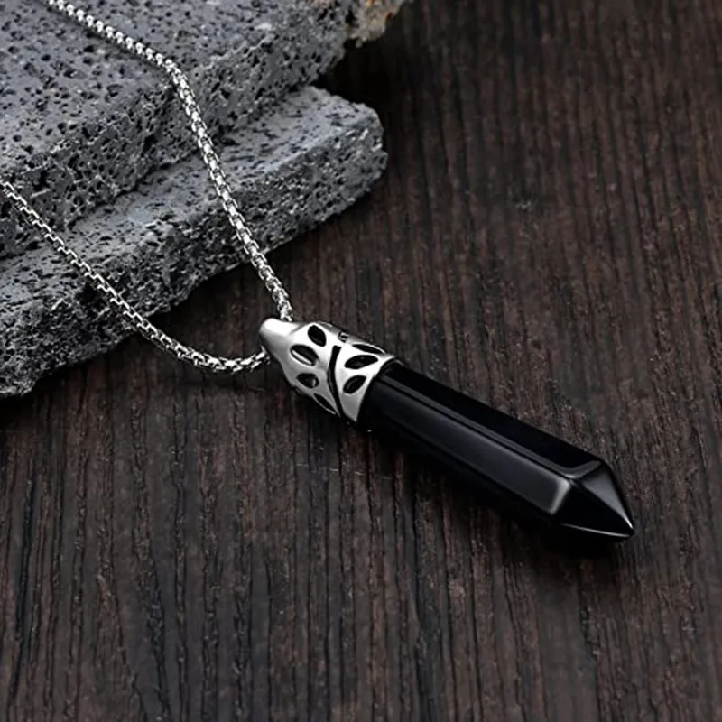 Healing Crystal Necklace for Women Men Energy Healing Crystal Pendant Gemstones Jewelry Pendulum Crystal Divination
Healing Crystal Necklace for Women Men Energy Healing Crystal Pendant Gemstones Jewelry Pendulum Crystal Divination