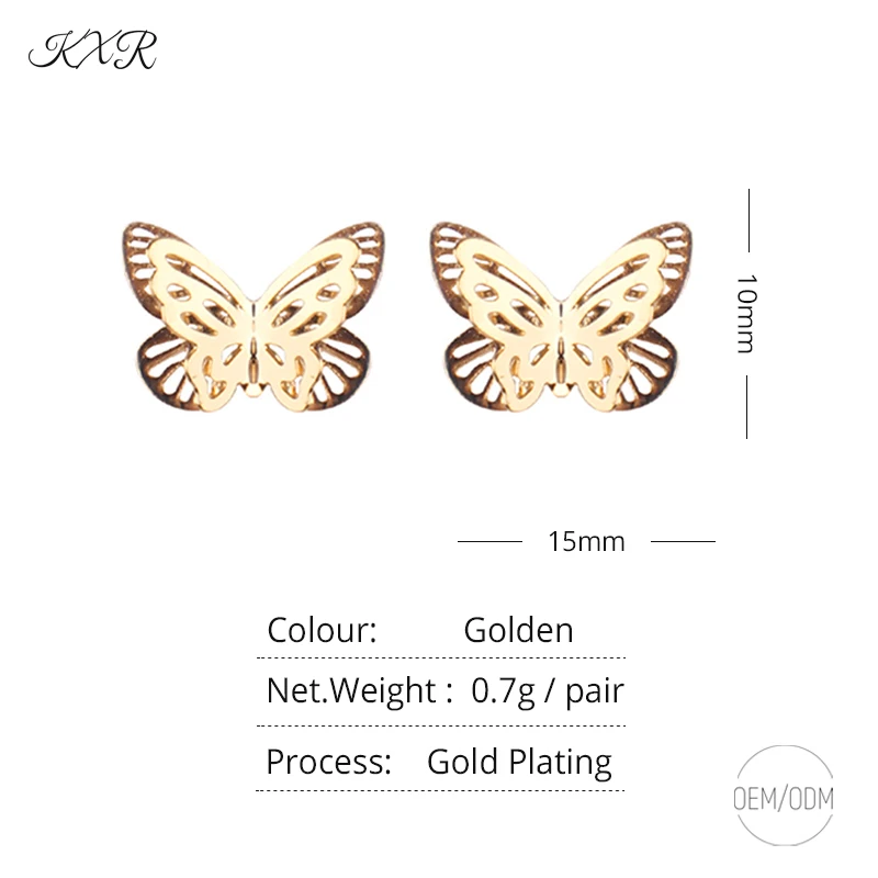 KXR 2021 New Fashion Super Fairy Butterfly Hollow Ear Stud Female INS Three-dimensional Design Sense Simple and Small Earrings
KXR 2021 New Fashion Super Fairy Butterfly Hollow Ear Stud Female INS Three-dimensional Design Sense Simple and Small Earrings