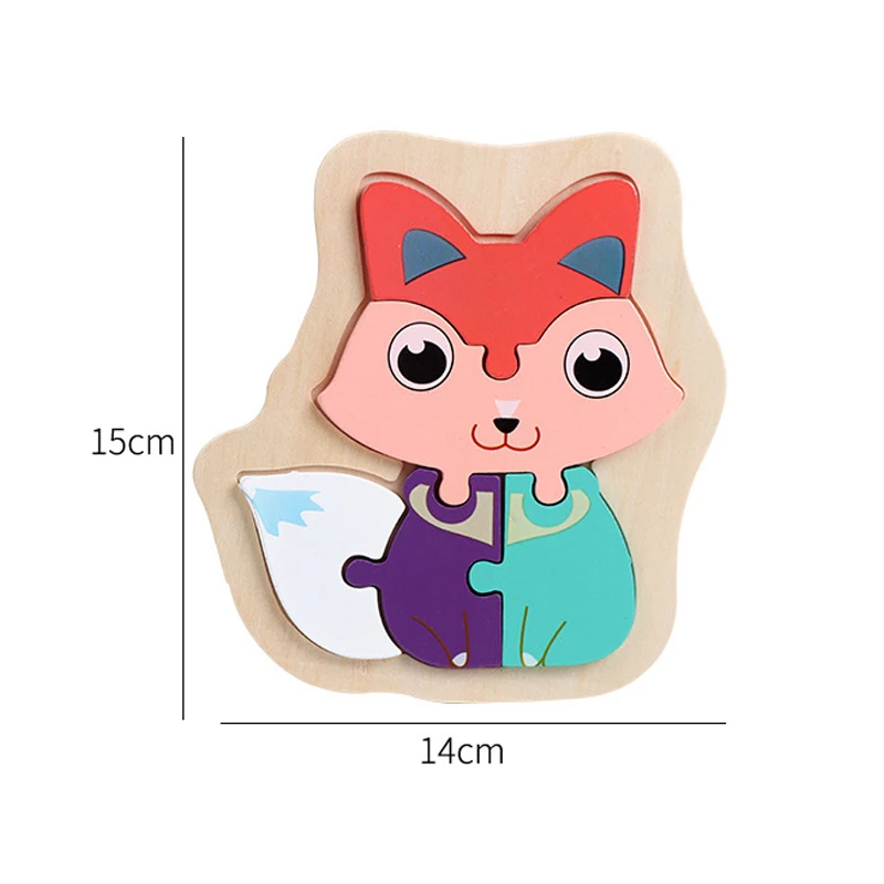 3D Wooden Puzzle Jigsaw Toys For Kids Wood 3D Cartoon Animal Puzzle Intelligence Kid Early Educational Toys For Children Games
3D Wooden Puzzle Jigsaw Toys For Kids Wood 3D Cartoon Animal Puzzle Intelligence Kid Early Educational Toys For Children Games