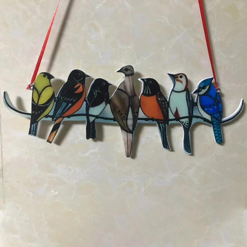 Stained Bird Glass Window Hangings Pendant Acrylic Simulation Bird Wall Hanging Decor Home Room Decoration Party Room Decor
Stained Bird Glass Window Hangings Pendant Acrylic Simulation Bird Wall Hanging Decor Home Room Decoration Party Room Decor