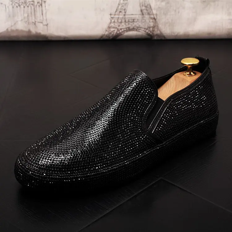 New Arrival Luxury Mens Blue Loafer Shoes Round Toe Slip On Rhinestone Silver Trending Leisure Shoe For Man Casual Zapatos
New Arrival Luxury Mens Blue Loafer Shoes Round Toe Slip On Rhinestone Silver Trending Leisure Shoe For Man Casual Zapatos