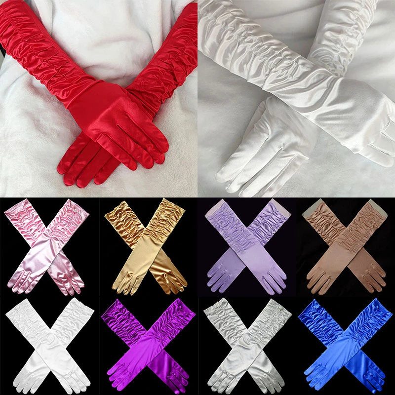 Elegant Satin Gloves For Women Long Finger Elbow Protection Gloves Mittens Women Suit Solid Color Party Female Gloves 1 Pairs
Elegant Satin Gloves For Women Long Finger Elbow Protection Gloves Mittens Women Suit Solid Color Party Female Gloves 1 Pairs