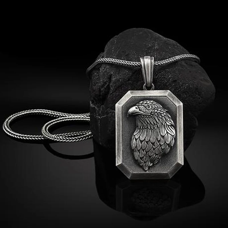 Handmade pure tin Jewelry on the neck personality eagle pendant necklaces for women retro hip hop Men's chain necklace
Handmade pure tin Jewelry on the neck personality eagle pendant necklaces for women retro hip hop Men's chain necklace