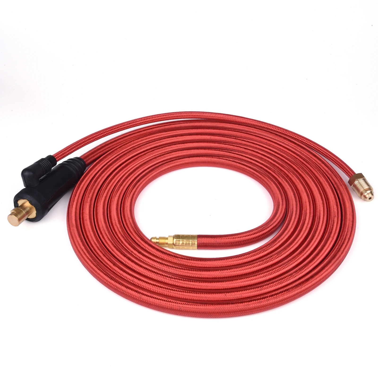 WP17 TIG Welding Torch Gas-Electric Integrated Red Hose Cable Wires 5/8 UNF Quick Connector 4M 35-50 Euro Connector 13.12Ft 
WP17 TIG Welding Torch Gas-Electric Integrated Red Hose Cable Wires 5/8 UNF Quick Connector 4M 35-50 Euro Connector 13.12Ft
