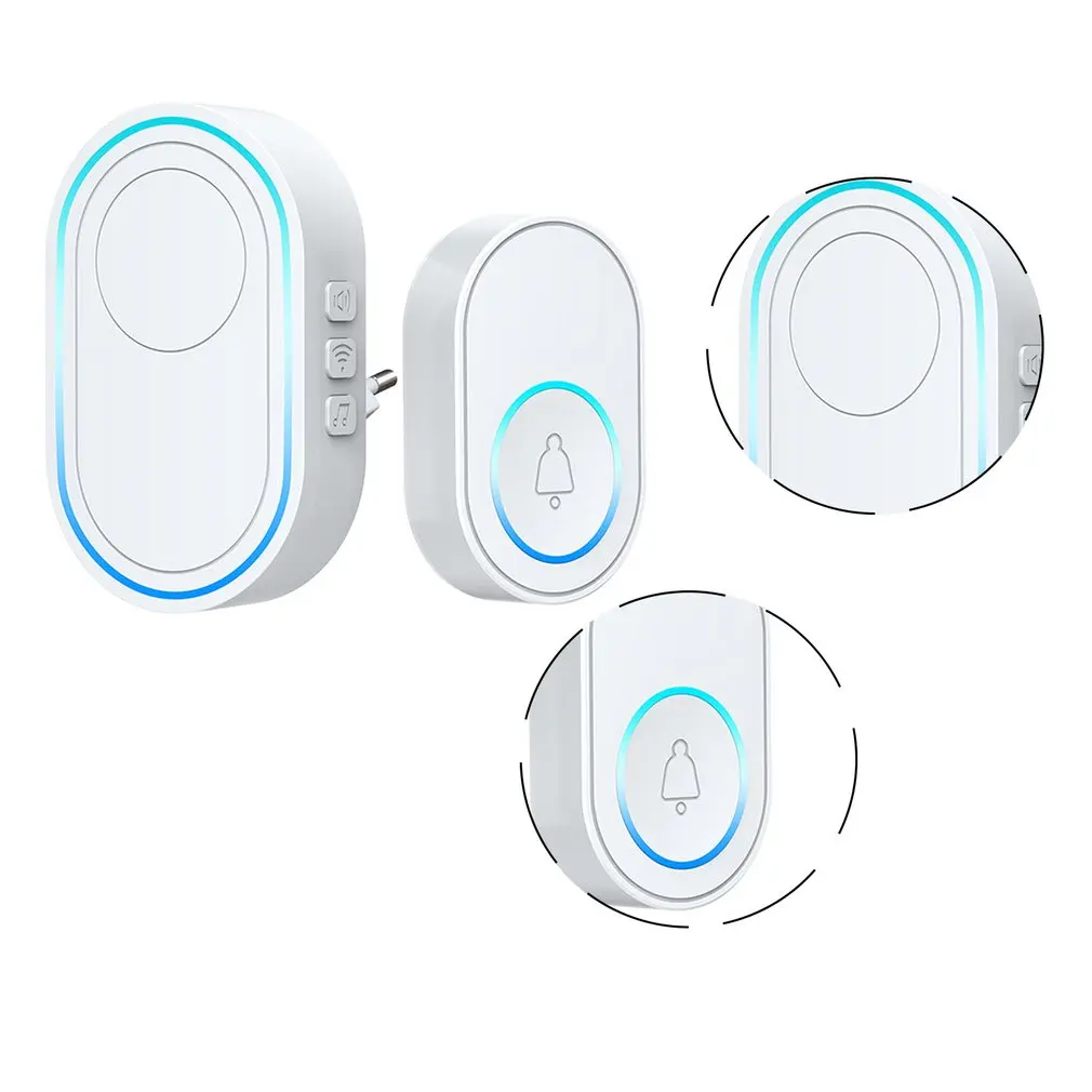 Wireless Doorbell APP Wifi Doorbell Intelligent Welcome Home Alarm System White 300m Remote Smart Door Bell
Wireless Doorbell APP Wifi Doorbell Intelligent Welcome Home Alarm System White 300m Remote Smart Door Bell