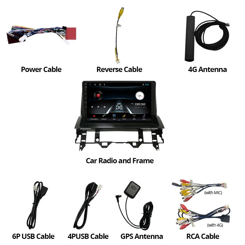 2Din Android10 Car Radio For MAZDA 6 2004-2015 GPS Navigation Auto Radio Stereo Receiver Car Multimedia Player Bluetooth Player 
2Din Android10 Car Radio For MAZDA 6 2004-2015 GPS Navigation Auto Radio Stereo Receiver Car Multimedia Player Bluetooth Player