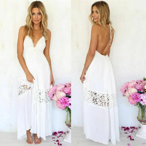 Goocheer Summer Womens Boho Maxi Dress Lady Evening Cocktail Party Beach Dress Sundress
Goocheer Summer Womens Boho Maxi Dress Lady Evening Cocktail Party Beach Dress Sundress