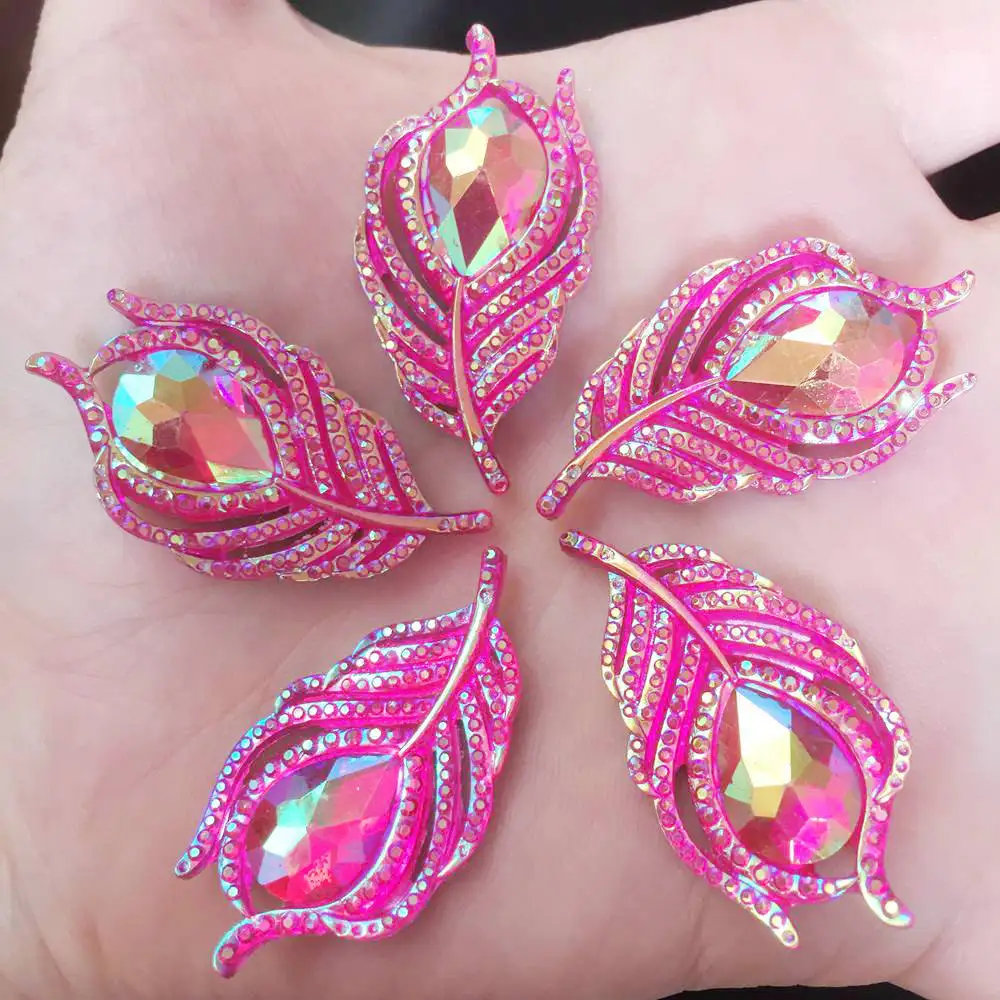 New 50PCS AB resin mix 3D shiny Beautiful Peacock feathers Flatback rhinestone scrapbook DIY wedding ornaments PW19
New 50PCS AB resin mix 3D shiny Beautiful Peacock feathers Flatback rhinestone scrapbook DIY wedding ornaments PW19