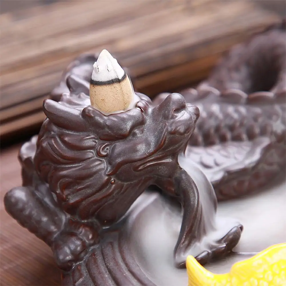 Funny Dragon and White Tiger Fighting Backflow Incense Burner Fengshui Figure Creative Home Decoration Censer
Funny Dragon and White Tiger Fighting Backflow Incense Burner Fengshui Figure Creative Home Decoration Censer