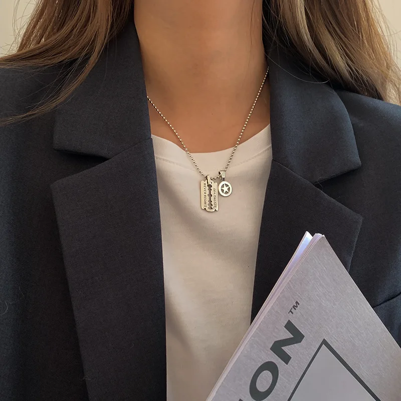 S925 Sterling Silver Necklace Pendant Female Jewelry Fashion Girl Birthday Gift Personality Charm Custom Sweater Chain
S925 Sterling Silver Necklace Pendant Female Jewelry Fashion Girl Birthday Gift Personality Charm Custom Sweater Chain