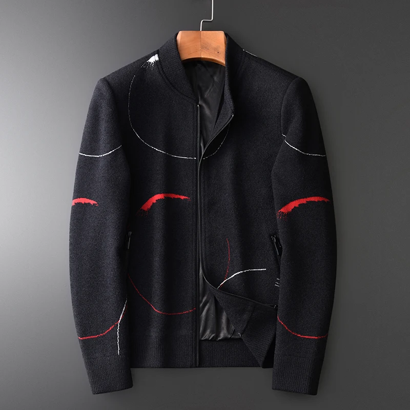 Мужские куртки с воротником-стойкой, роскошные вязаные ЖАККАРДОВЫЕ мужские куртки и пальто, осенне-зимние облегающие мужские пальто
Мужские куртки с воротником-стойкой, роскошные вязаные ЖАККАРДОВЫЕ мужские куртки и пальто, осенне-зимние облегающие мужские пальто