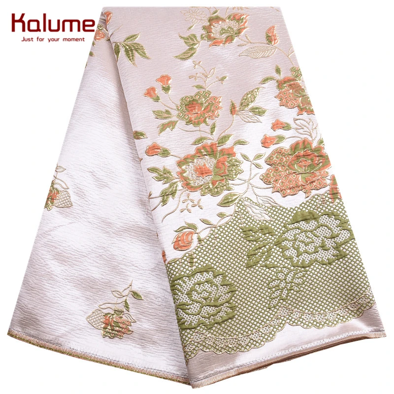Kalume Latest African Jacquard Lace Fabric Brocade 2020 Embroidery French Brocade Lace Fabric For Nigerian Wedding Party F2110
Kalume Latest African Jacquard Lace Fabric Brocade 2020 Embroidery French Brocade Lace Fabric For Nigerian Wedding Party F2110