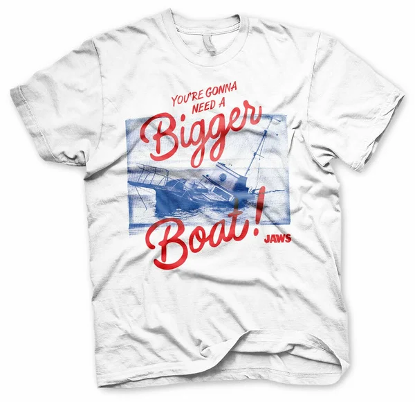 

Officially Licensed Jaws - You're Gonna Need A Bigger Boat Mens T-Shirt