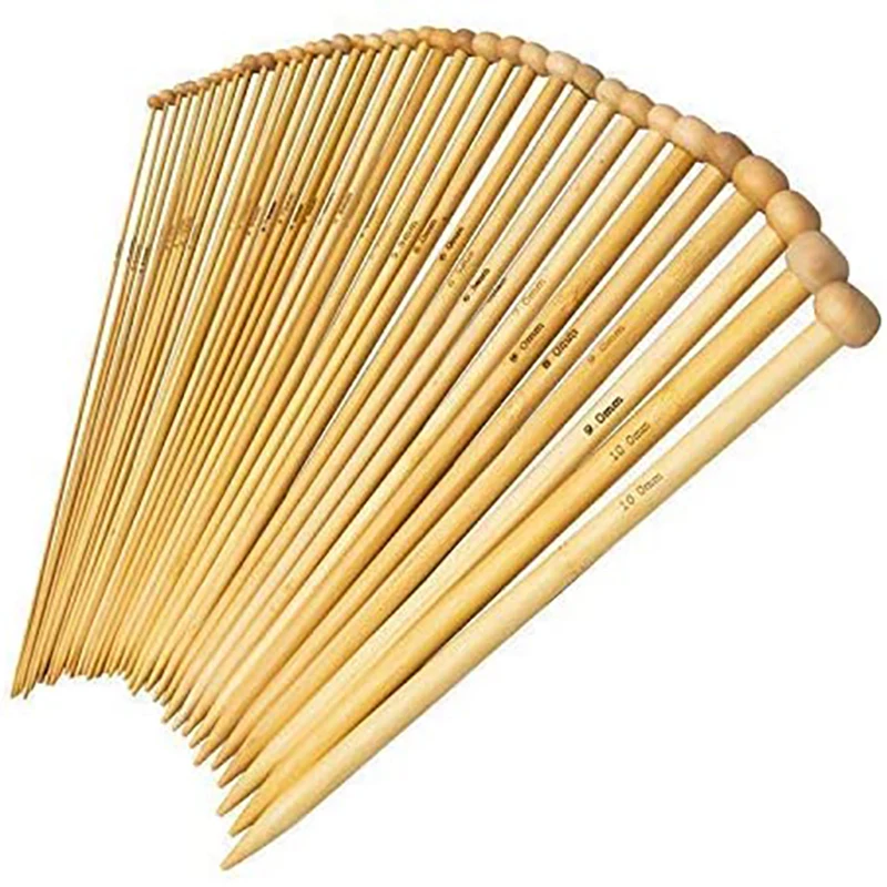 36PCS Bamboo Knitting Needles Set Single Pointed Knitting Crochet Supplies for Beginners Handmade (18 Sizes from 2.0mm-10.0mm)
36PCS Bamboo Knitting Needles Set Single Pointed Knitting Crochet Supplies for Beginners Handmade (18 Sizes from 2.0mm-10.0mm)