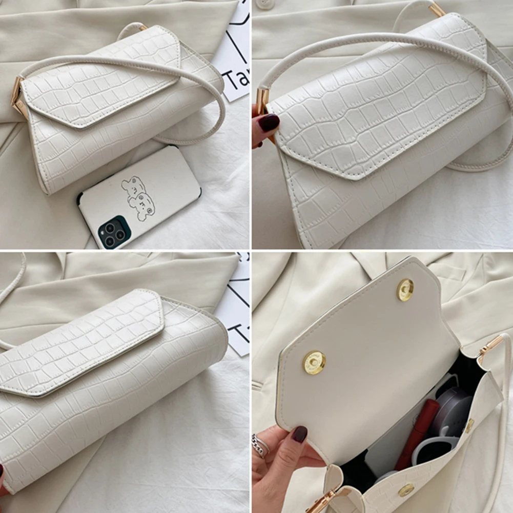 Vintage Alligator Pattern Women Handbag PU Leather Totes Shoulder Bags Female Elegant Solid Color Flap Underarm Purse Clutch 
Vintage Alligator Pattern Women Handbag PU Leather Totes Shoulder Bags Female Elegant Solid Color Flap Underarm Purse Clutch