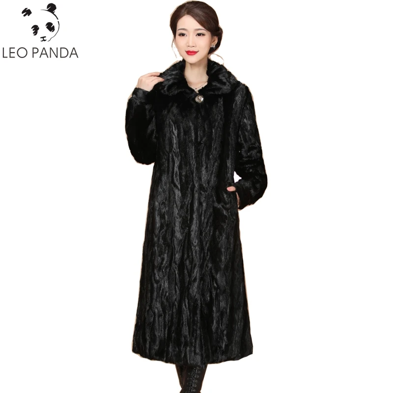 2021 зимняя теплая одежда с мехом норки меховая куртка Свободные Женские High end