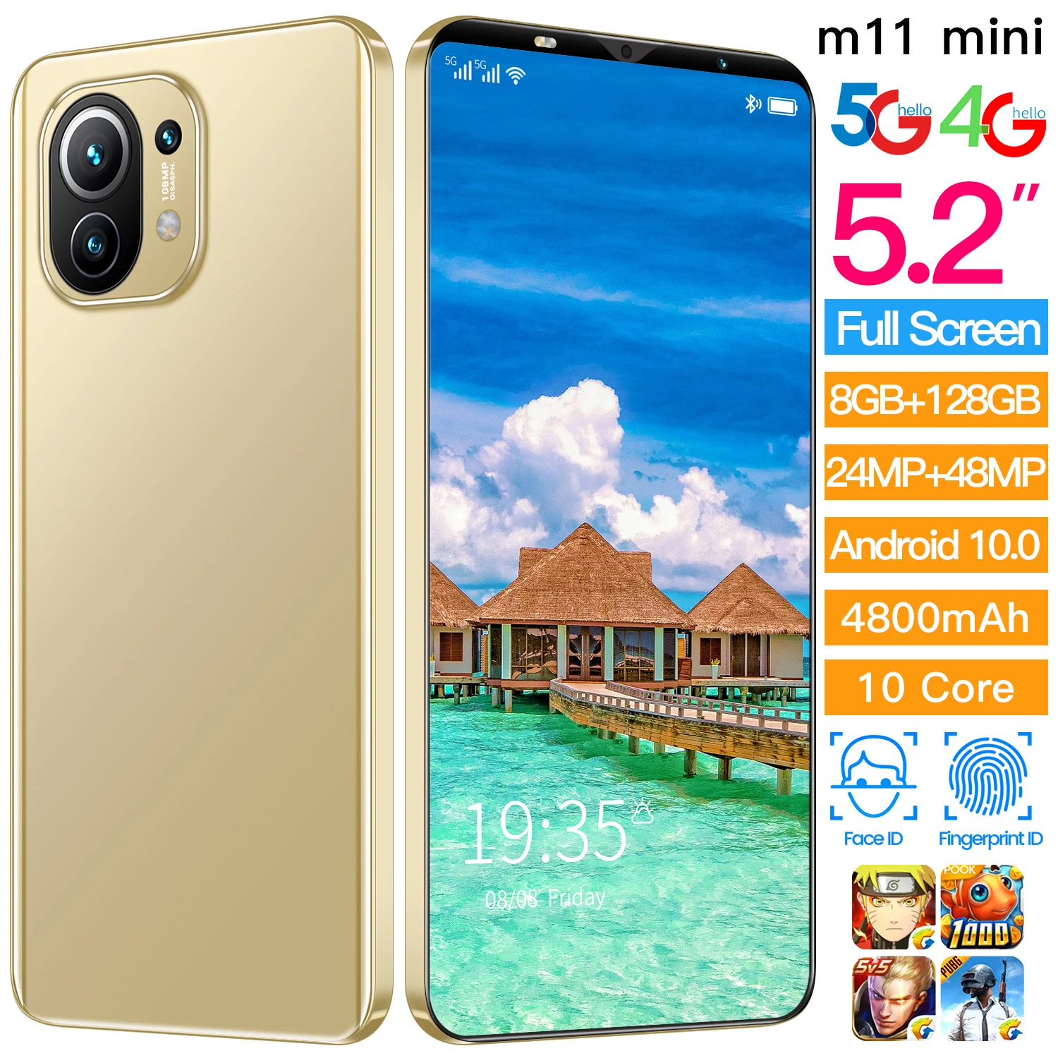 Hot Sale XIAOM 11 Mini Dual SIM+Micro SD 24+48 4800mAh Andriod 10 Cellphones 5.2 Inch 8+128GB Deca Core Smart Phone MTK6898
Hot Sale XIAOM 11 Mini Dual SIM+Micro SD 24+48 4800mAh Andriod 10 Cellphones 5.2 Inch 8+128GB Deca Core Smart Phone MTK6898