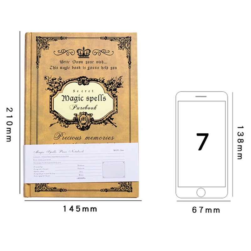 Retro Notebook journals European magic Creative diary Bookmark Cute korean Agenda sketchbook for A5 student Office Stationery
Retro Notebook journals European magic Creative diary Bookmark Cute korean Agenda sketchbook for A5 student Office Stationery