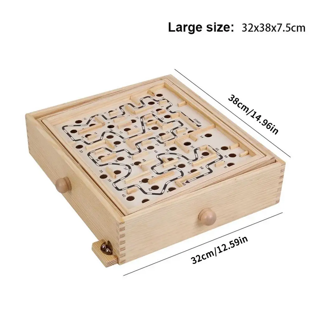 Kids Wooden Labyrinth Board Toys Ball Maze Games Labyrinth Board Toy Child Intellectual Development Educational 3D Puzzles Toy
Kids Wooden Labyrinth Board Toys Ball Maze Games Labyrinth Board Toy Child Intellectual Development Educational 3D Puzzles Toy