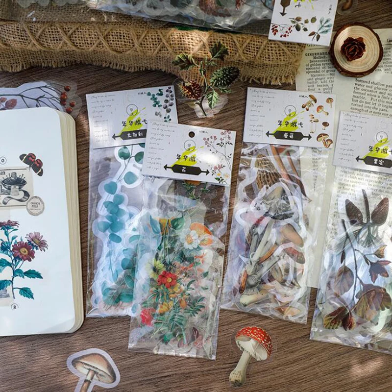 40 Pieces/Package Beautiful Flower Mushroom Green Plant Waterproof Sticker Stationery Diary Scrapbook Label Decorative Sticker
40 Pieces/Package Beautiful Flower Mushroom Green Plant Waterproof Sticker Stationery Diary Scrapbook Label Decorative Sticker