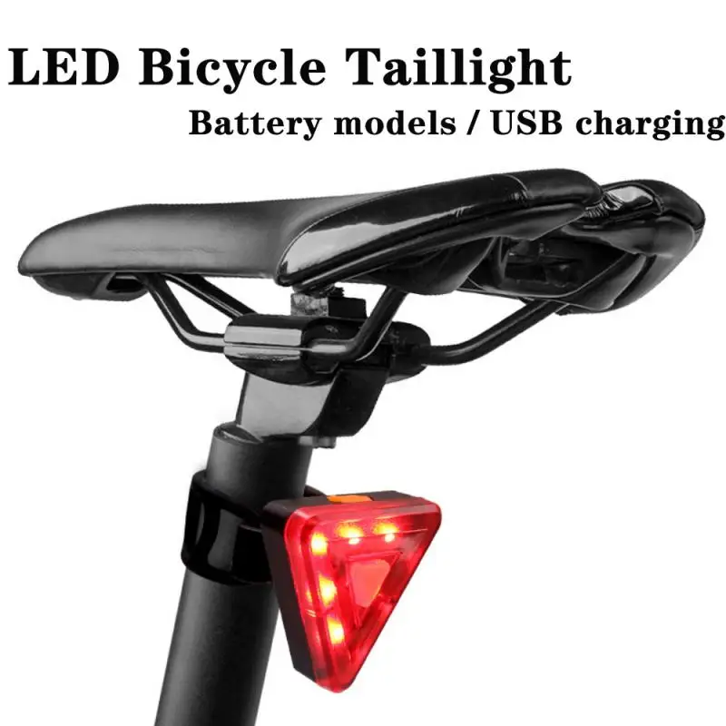 LED Bicycle Triangular Taillights Waterproof Mountain Bike Rear Light USB Charging Triple Flash Helmet Safety Warning Lamps Hot
LED Bicycle Triangular Taillights Waterproof Mountain Bike Rear Light USB Charging Triple Flash Helmet Safety Warning Lamps Hot