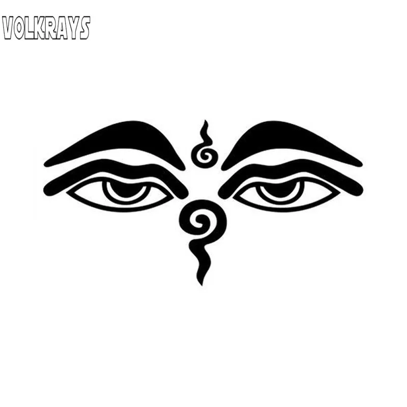 Volkrays Mercy Buddha Eyes Bumper Sticker Personalized Vinyl Waterproof Decals Decoration Accessories Black/Silver,13cm*7cm
Volkrays Mercy Buddha Eyes Bumper Sticker Personalized Vinyl Waterproof Decals Decoration Accessories Black/Silver,13cm*7cm