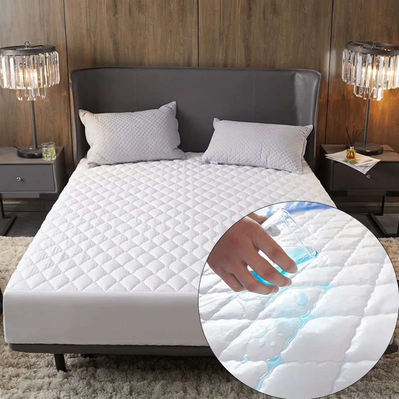 Waterproof Mattress Cover Thicken Quilted Mattress Cover King Queen Mattress Protector Solid Color Breathable Sheets Bedding 
Waterproof Mattress Cover Thicken Quilted Mattress Cover King Queen Mattress Protector Solid Color Breathable Sheets Bedding
