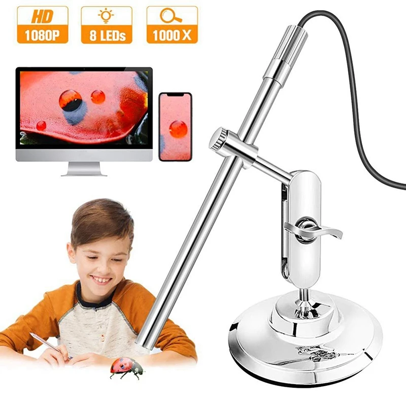 Electron Microscope 200X Zoom HD Digital 2-In-1 Industrial Portable Waterproof Magnifying Microscope Endoscope
Electron Microscope 200X Zoom HD Digital 2-In-1 Industrial Portable Waterproof Magnifying Microscope Endoscope