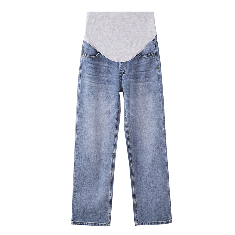 8836# Vintage Washed Denim Maternity Full Long Jeans Wide Leg Loose Cotton Elastic Belly Pants For Pregnant Women Pregnancy
8836# Vintage Washed Denim Maternity Full Long Jeans Wide Leg Loose Cotton Elastic Belly Pants For Pregnant Women Pregnancy