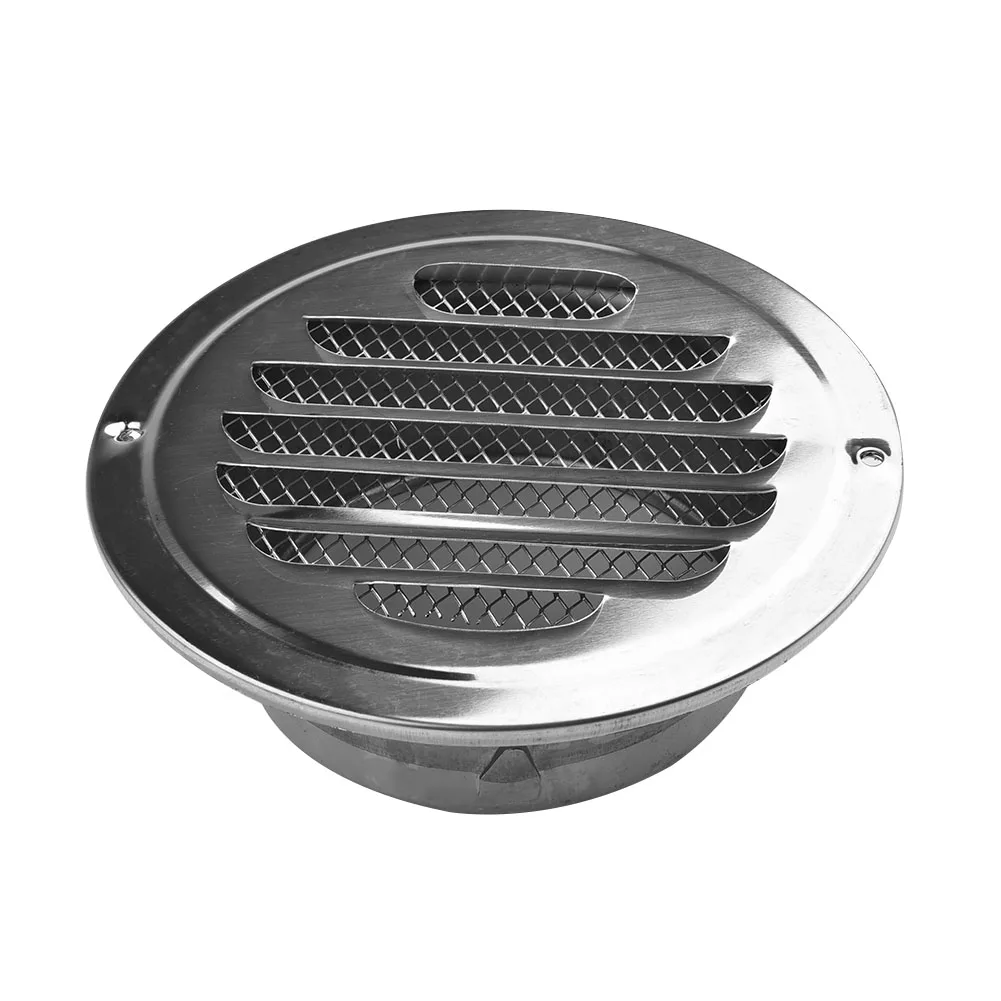 Stainless Steel Round Exterior Wall Air Vent Grille Round Ducting Ventilation Grille 80/100/120/160mm Louver Air Vent Air Outlet
Stainless Steel Round Exterior Wall Air Vent Grille Round Ducting Ventilation Grille 80/100/120/160mm Louver Air Vent Air Outlet