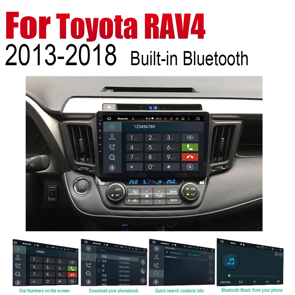 ZaiXi Android Car Radio Stereo GPS Navigation For Toyota RAV4 2013~2018 Bluetooth wifi 2din Car Radio Stereo Multimedia Player
ZaiXi Android Car Radio Stereo GPS Navigation For Toyota RAV4 2013~2018 Bluetooth wifi 2din Car Radio Stereo Multimedia Player