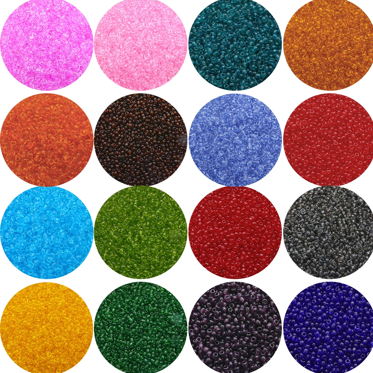 150-1000Pcs/lot 2 3 4mm Japanese Miyuki Round Beads Oiling Transparent Series 15g Glass Ornament DIY Sewing Accessories |