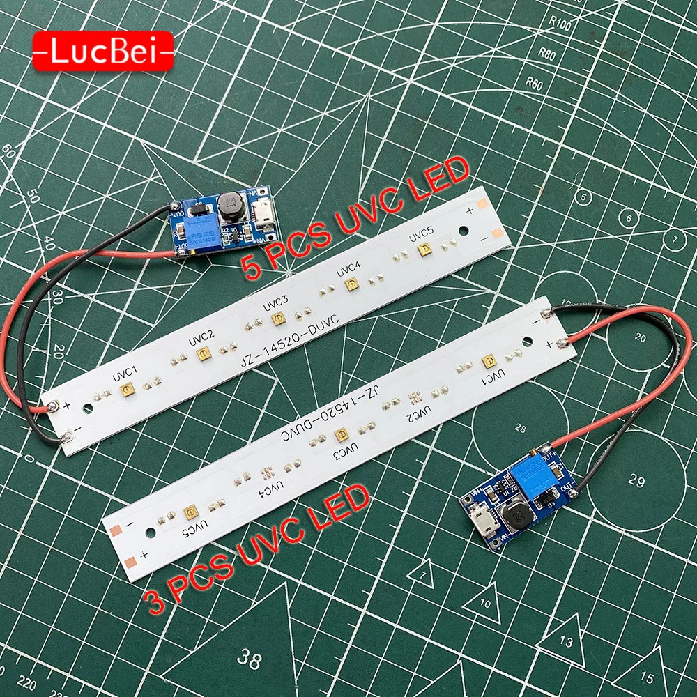 10PCS Of 6V Input UVC 275nm 4W LED Module UV Light Sterilizer Deep Violet Ultraviolet Lamp For Sterilization Lamps Free Shipping
10PCS Of 6V Input UVC 275nm 4W LED Module UV Light Sterilizer Deep Violet Ultraviolet Lamp For Sterilization Lamps Free Shipping