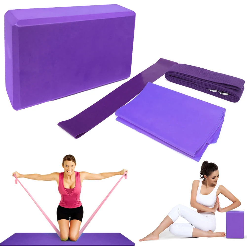 4Pcs/Set Yoga Exercise Set Fitness Equipment Yoga Block Latex Stretch Band Resistance Ring Fitness
4Pcs/Set Yoga Exercise Set Fitness Equipment Yoga Block Latex Stretch Band Resistance Ring Fitness