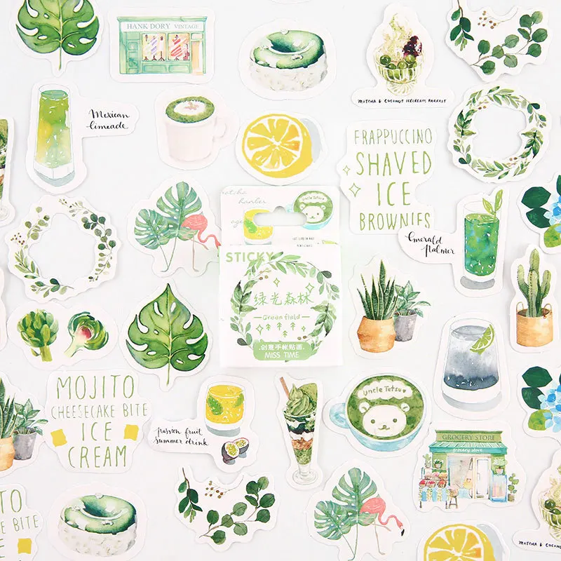 45pcs/box Forest of Green Light Decorative Adhesive Tape Masking Tape For Stickers Scrapbooking DIY Stationery Tape
45pcs/box Forest of Green Light Decorative Adhesive Tape Masking Tape For Stickers Scrapbooking DIY Stationery Tape