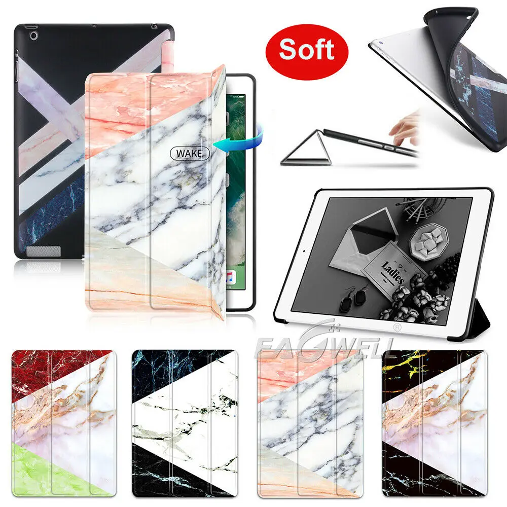 Smart Tablet Leather Case Cover For iPad 9.7 2017/2018 Auto Wake/Sleep Book Folio Tri-fold Marble Stand Shell Flip Bracket Skin
Smart Tablet Leather Case Cover For iPad 9.7 2017/2018 Auto Wake/Sleep Book Folio Tri-fold Marble Stand Shell Flip Bracket Skin