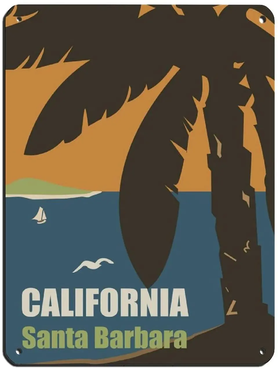 Santa Barbara Travel Poster Metal Sign Chic Art Retro Iron Painting Bar People Cave Cafe Family Garage Poster Wall Decoration
Santa Barbara Travel Poster Metal Sign Chic Art Retro Iron Painting Bar People Cave Cafe Family Garage Poster Wall Decoration