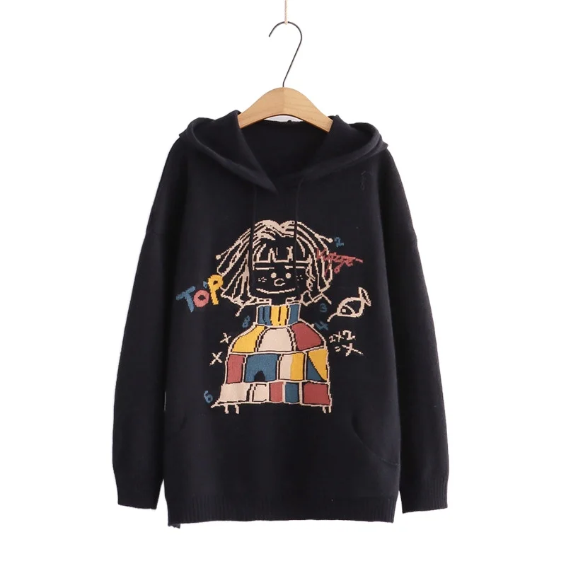 Cartoon Print Haakuju Women Hoodies 2021 Winer Long Sleeve Cotton Casual Hooded Sweatshirts Female Loose Pullover Tops 
Cartoon Print Haakuju Women Hoodies 2021 Winer Long Sleeve Cotton Casual Hooded Sweatshirts Female Loose Pullover Tops