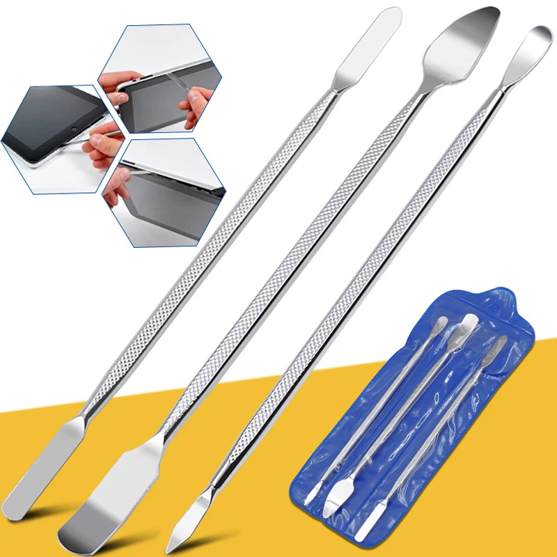 3pcs Universal Metal Steel Pry Phone Hand Tool Set Mobile Phone Repair Opening Tool Metal Disassemble Crowbar miniature tools
3pcs Universal Metal Steel Pry Phone Hand Tool Set Mobile Phone Repair Opening Tool Metal Disassemble Crowbar miniature tools