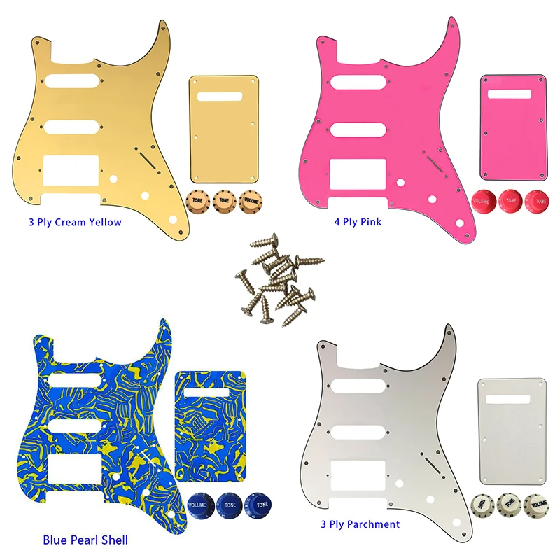 Guitar Parts - For USA/Mexico Fd Strat 72' 11 Screw Hole Standard Humbcker Hss PAF Guitar Pickguard & Back Plate & Control Knob
Guitar Parts - For USA/Mexico Fd Strat 72' 11 Screw Hole Standard Humbcker Hss PAF Guitar Pickguard & Back Plate & Control Knob