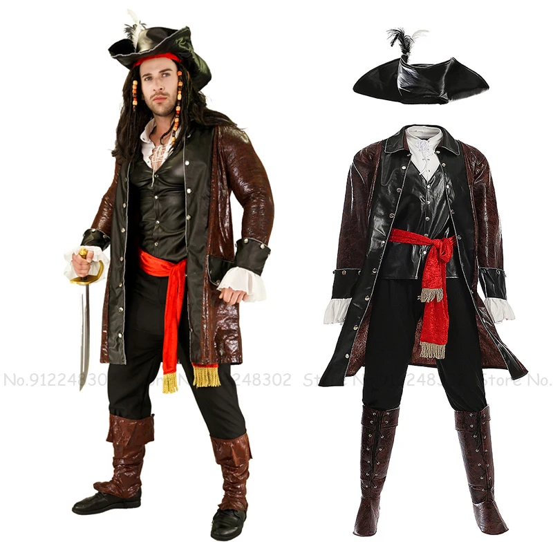 Костюм мужской для косплея, кофта и брюки В рыцарском стиле, капитан викингов, Пираты, шляпа, карнавал, Хэллоуин, костюм для представлений
Костюм мужской для косплея, кофта и брюки В рыцарском стиле, капитан викингов, Пираты, шляпа, карнавал, Хэллоуин, костюм для представлений