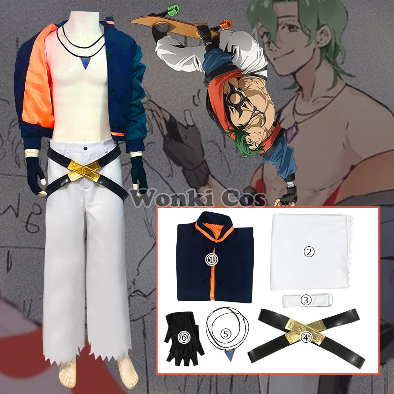 SK8 The Infinity Cosplay Costume Joe Kojirou Nanjou Cosplay Costume Joe Jacket Full Set
SK8 The Infinity Cosplay Costume Joe Kojirou Nanjou Cosplay Costume Joe Jacket Full Set