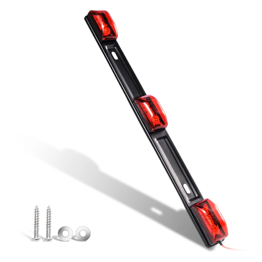 MICTUNING 12V 3-Lamp Red Clearance ID Marker Light Bar 9 LED Sealed Stainless Steel Tail Lamp For Pickup Truck RV Trailer
MICTUNING 12V 3-Lamp Red Clearance ID Marker Light Bar 9 LED Sealed Stainless Steel Tail Lamp For Pickup Truck RV Trailer